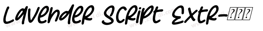 Lavender Script Extr字体转换